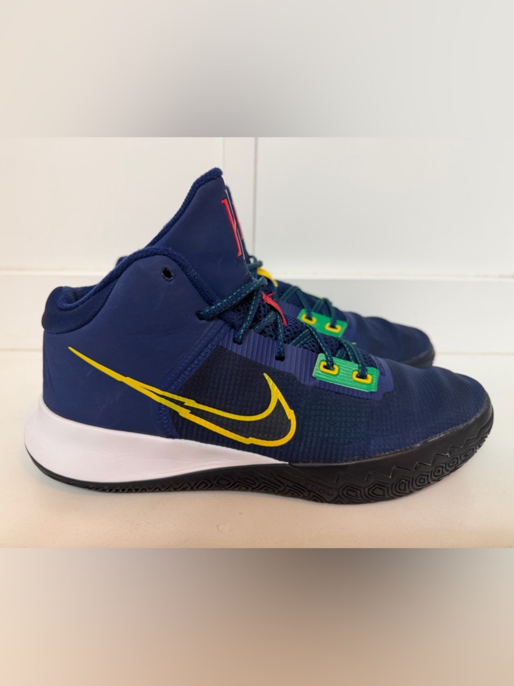 Nike Kyrie Flytrap 4 Blue Void Yellow Basketball Shoes CT1972-400 Mens Size 11.5
